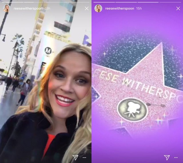 Reese Witherspoon a Hírességek Sétányán