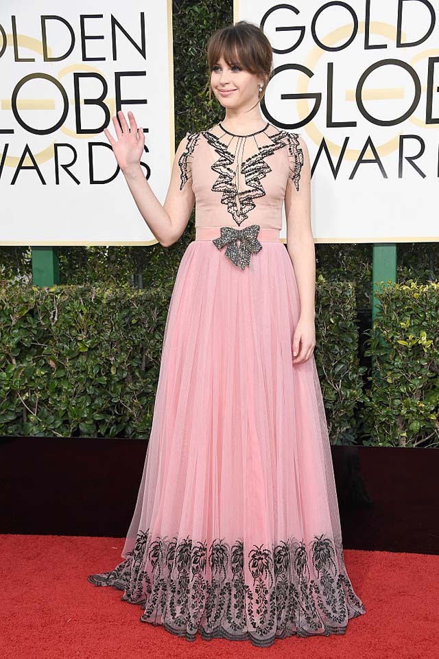 Felicity Jones, 74. Golden Globes