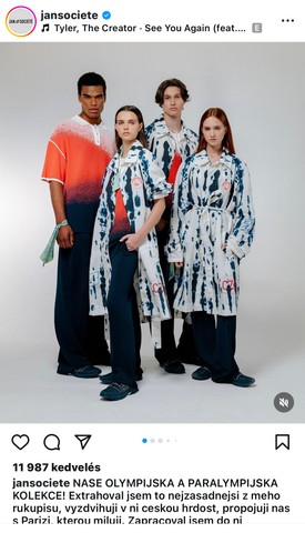 A Cseh Köztársaság csapatának ruhája az Alpine Pro és Jan Černý tervező közötti együttműködésben készült. Az uniszex kollekció vintage cseh egyenruhák újragondolása. A legkarakteresebb darab a kabát: a cseh baloňák és a klasszikus francia ballon keresztezése, kék Rorschach mintával, amelyet Vladimir Boudnik művész ihletett.