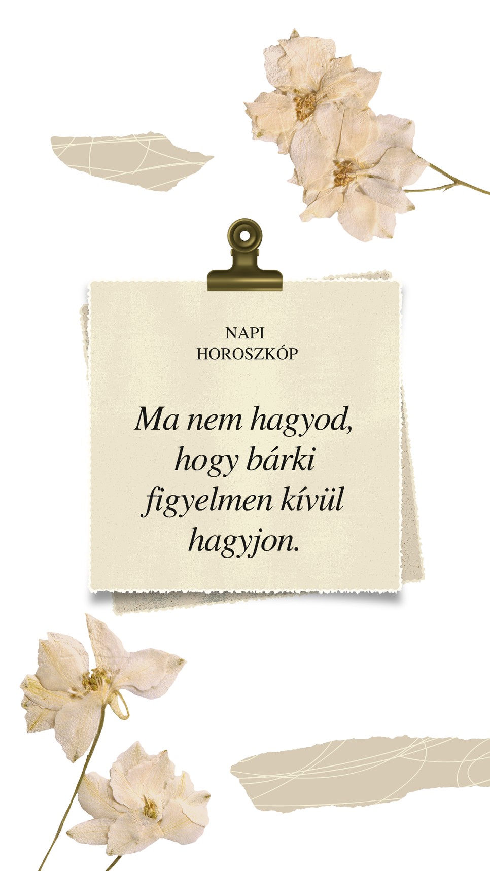 Egy kis emlékeztető a napi horoszkóp szerint