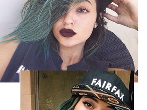 Kim Kardashian 16 éves húga türkiz hajszínre váltott