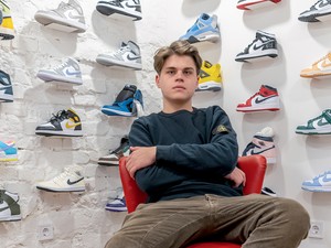 A srác, aki sneaker-birodalmat épít, és a Cápákat is lenyűgözte
