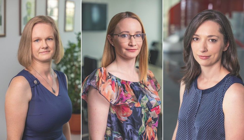 Dr. Borbély Éva, Dr. Turiak Lilla és Dr. Pápa Zsuzsanna,  a L’Oréal-UNESCO A Nőkért és a Tudományért díj idei nyertesei