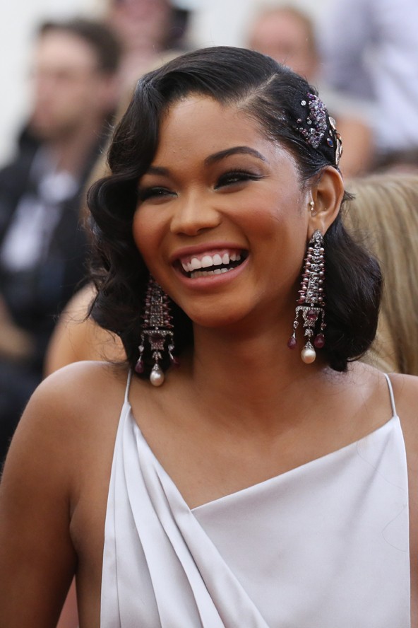 Chanel Iman igencsak eltalálta ezt a nőies vonalat.