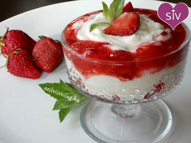 Epres túrókrém - 10 perces cukormentes desszert