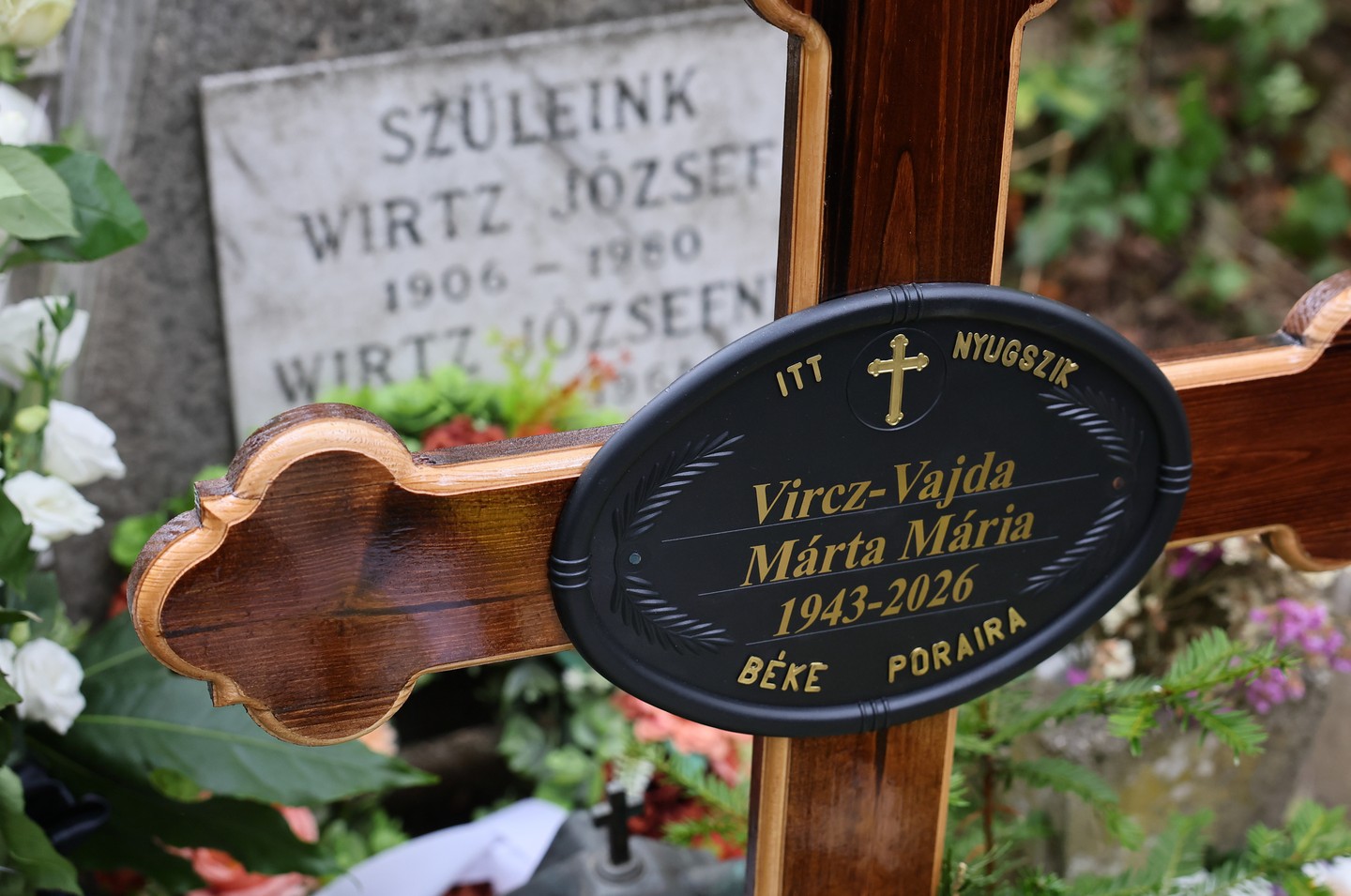 Vajda Mártát szűk családi körben kísérték utolsó útjára / Fotó: Fuszek Gábor