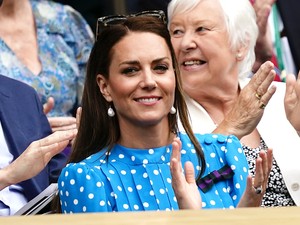 Katalin hercegné a legédesebb ruhában bukkant fel Wimbledonban