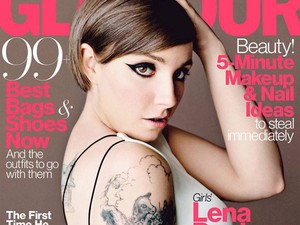 Lena Dunham megmutatja tetoválásait a GLAMOUR címlapján