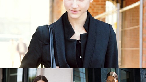 Modell az utcán: Blézert blézerre