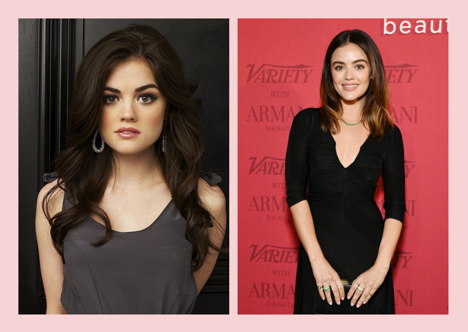 Lucy Hale a Pretty Little Liars startolásakor és most