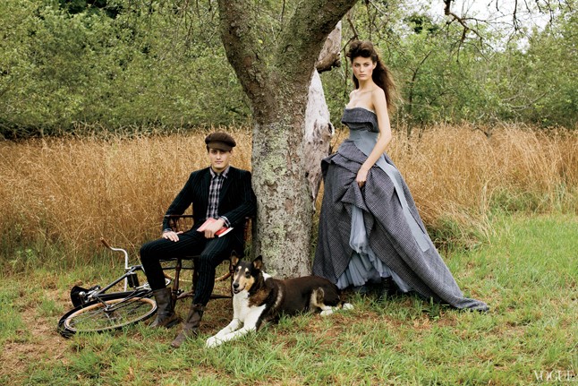 Herick és Isabeli Fontana. Arthur Elgort, Vogue, 2008. október.