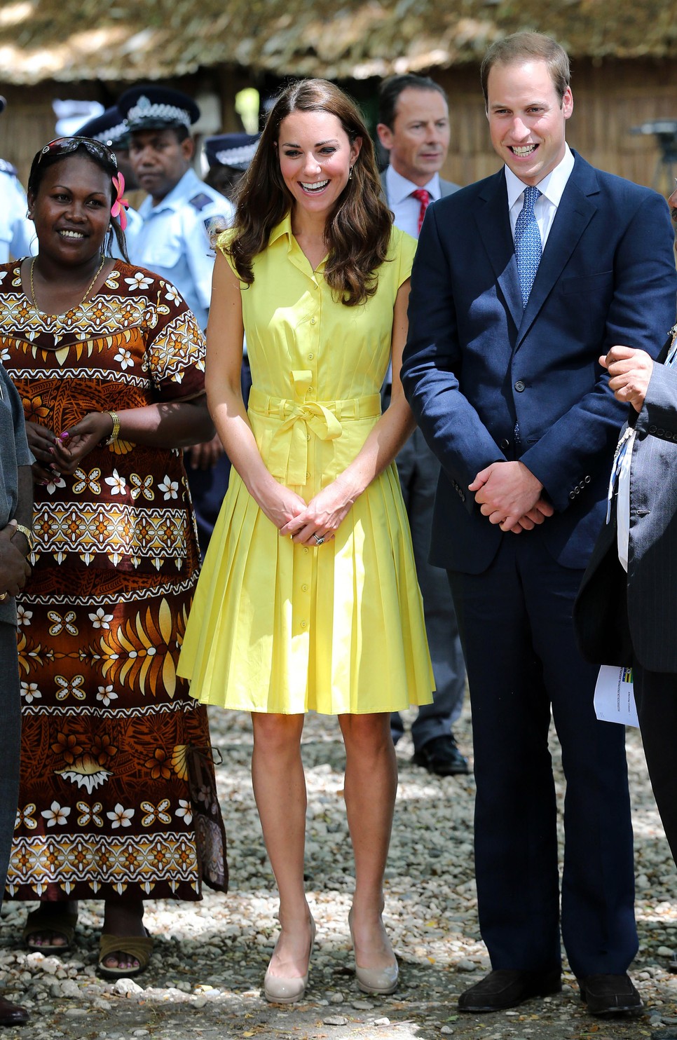 Szintén ugyanott a kanári sárga Jaeger London ruhának is nagy sikere volt