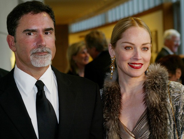 Sharon Stone és Phil Bronstein