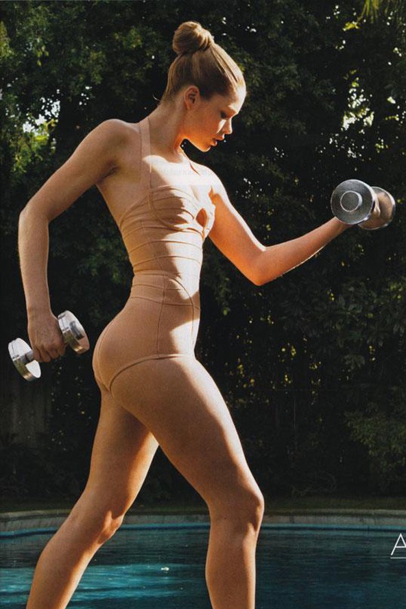 Doutzen Kroes nagyon edz