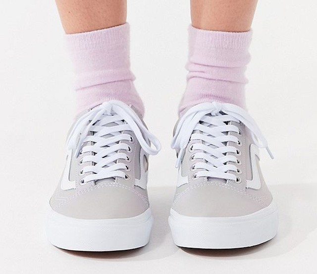 Vans Old Skool lila bőr