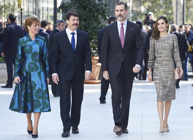 A spanyol királyné, Letícia a Budapest kiállítás megnyitóján is gyönyörű volt