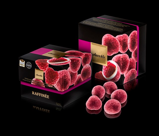 Málnás étcsokoládé golyók CHOCOME chocome.hu