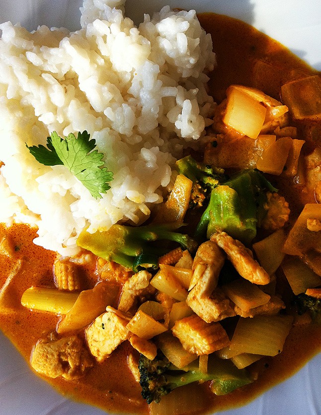 Tombor Zoltán egyik kedvenc étele a Chicken curry