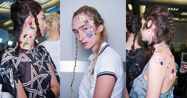 Legújabb beauty trend: Virágok az arcodon