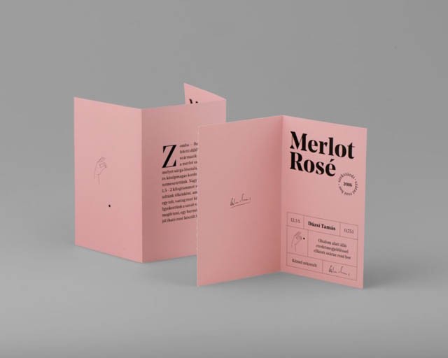dúzsi tamás, bor, cégér, címke, dizájn, bor címke, koroknai kira, hidvégi anna, rozé, dúzsi merlot rose