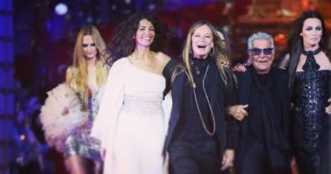 Niki a Roberto Cavalli-shown Bécsben