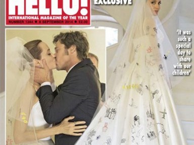 Angelina Jolie a legcukibb esküvői ruhában ment hozzá Brad Pitthez!