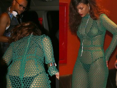 Rihanna egész Brazíliának megmutatta a fehérneműjét