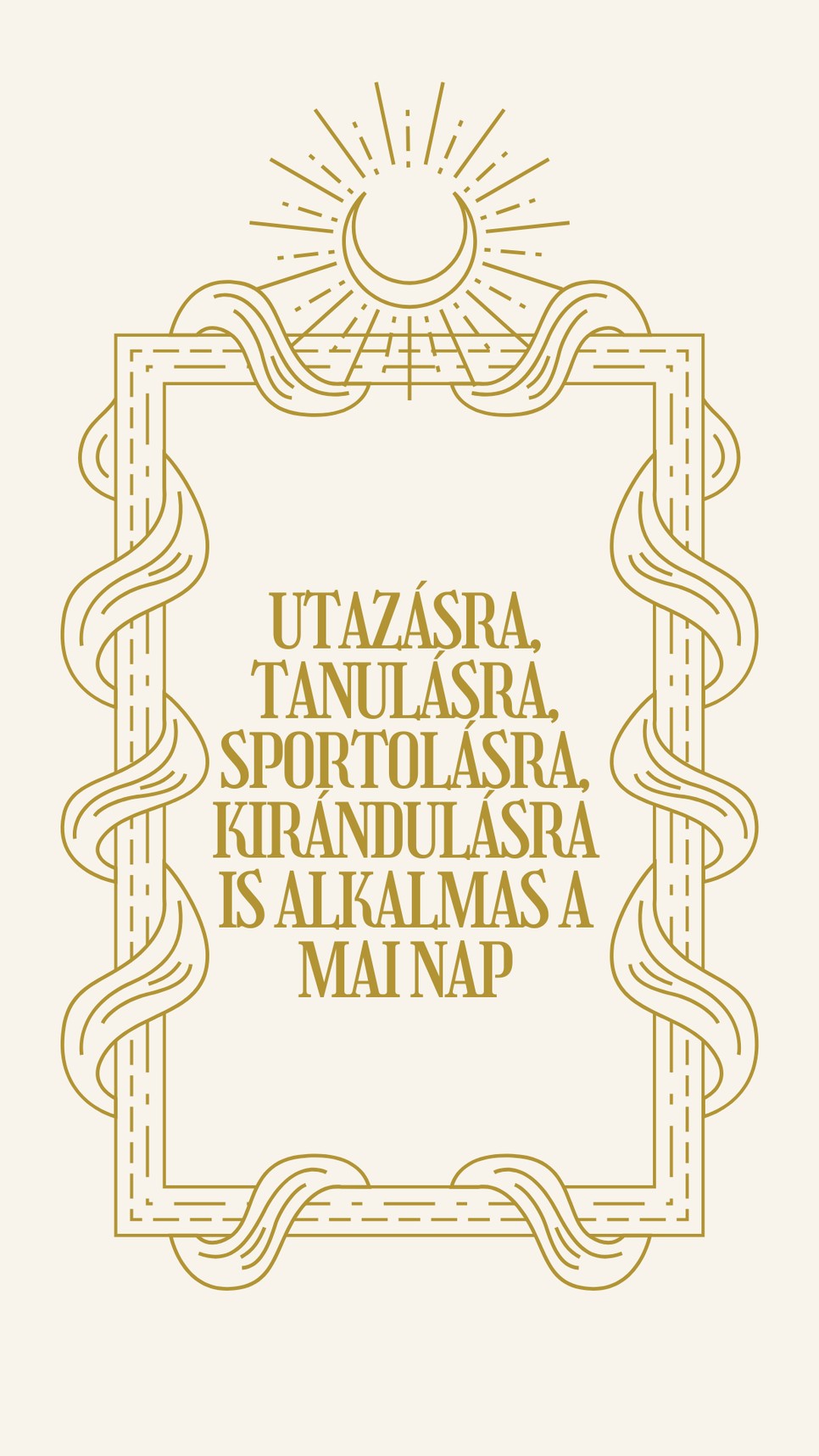 Izgalmas nap áll előttünk