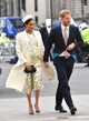 Meghan Harry Herceggel, Kate Middletonnal, Vilmos Herceggel és Erzsébet királynővel érkezett a Westminsteri apátságba ebben az elegáns ruhában és fehér kalapban.