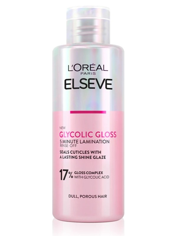Glicolic Gloss kiöblítendő fényesítő hajápoló L'OREAL PARIS 3499 Ft/200 ml (17,49 Ft/1 ml)