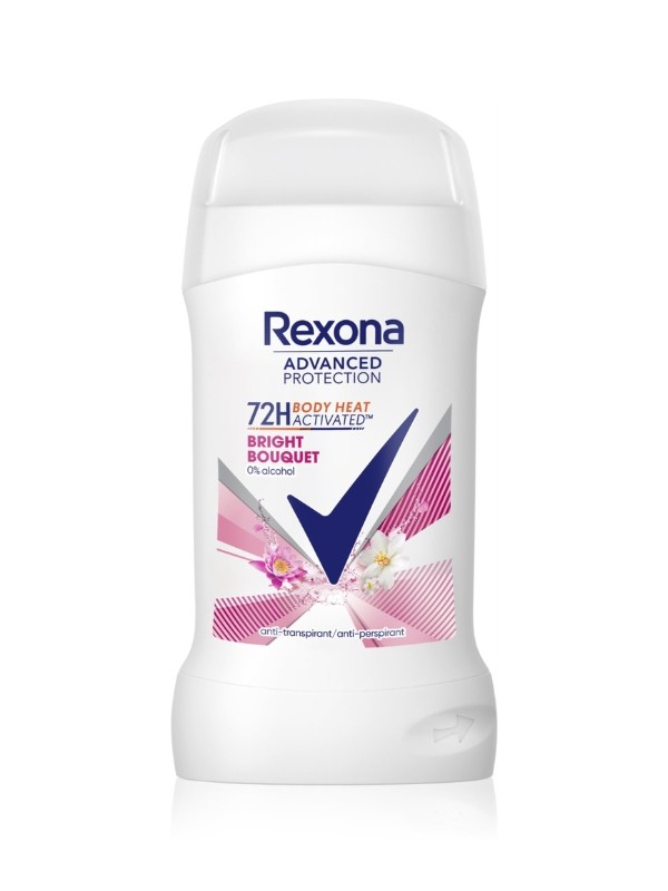 Advanced Protection Bright Bouquet izzadásgátló stift REXONA 1499 Ft/50 ml (29,98 Ft/1 ml) GLAMOUR-kuponnal, 33% kedvezménnyel 1004,33 Ft a Rossmann üzleteiben, online és a mobilapplikáción keresztül.