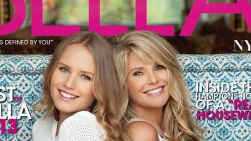 15 éves lányával pózol a legendás modell a címlapon