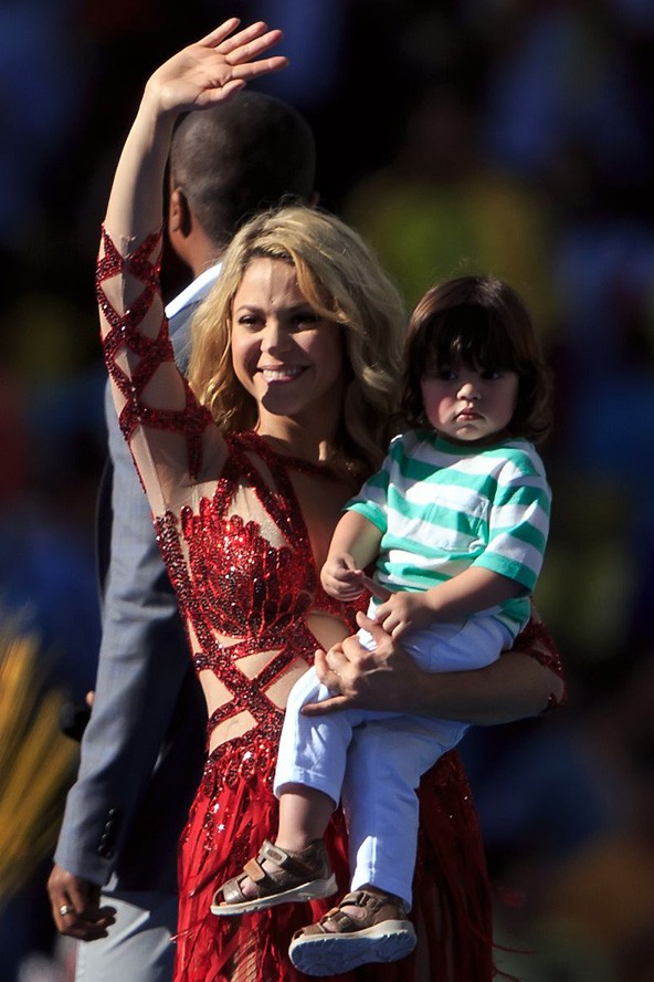 Shakira a VB döntőn Milánnal