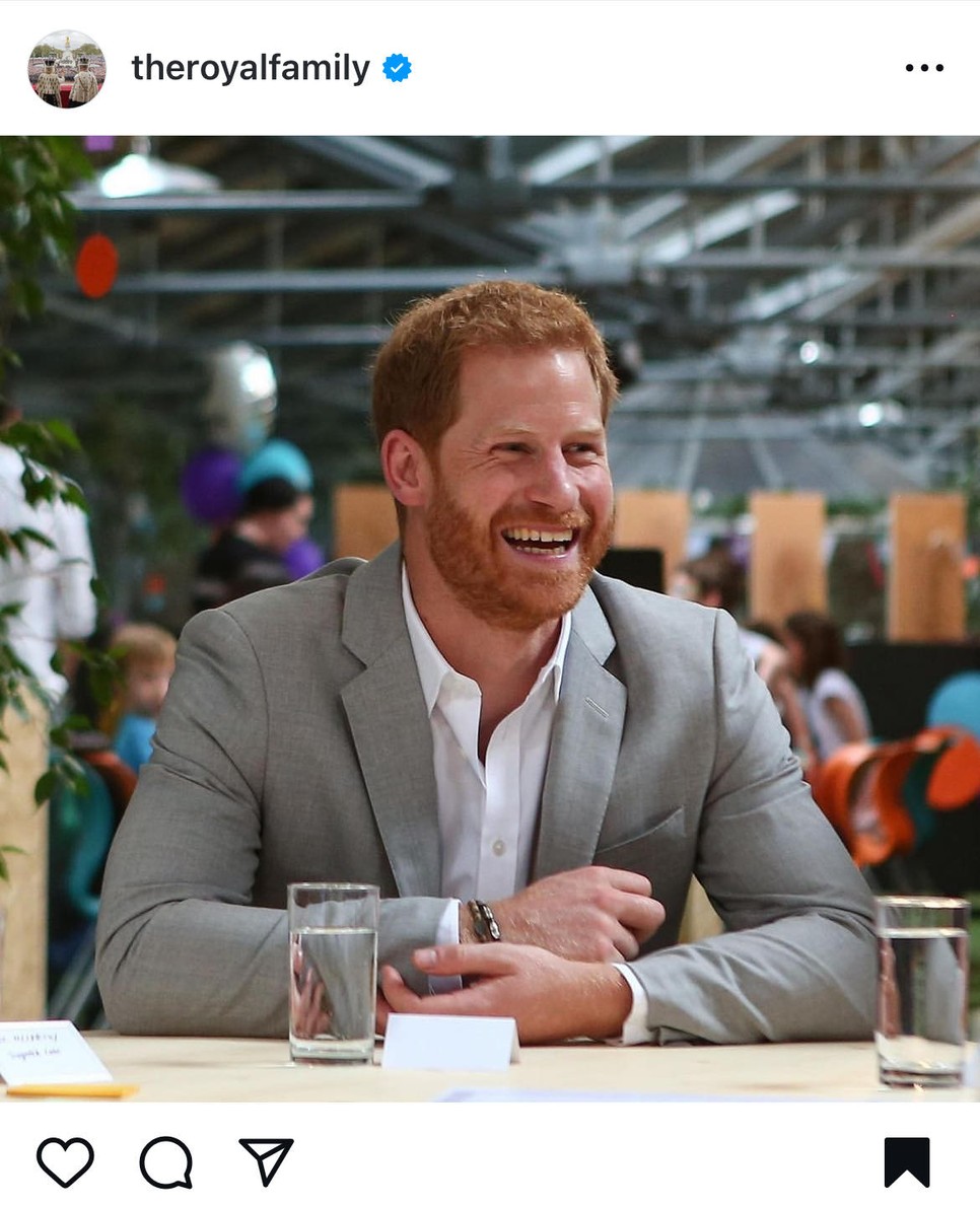 A fotó Harry hercegről 2018-ban készült dublini látogatása során, ahol Meghan Markle is jelent volt, csak éppen nem látszik a képen