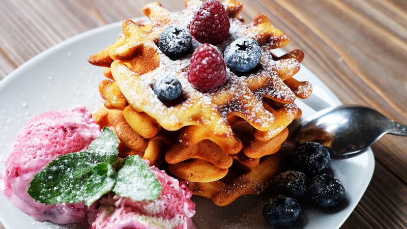  Napi recept: ez a belga gofri fagyival az igazi