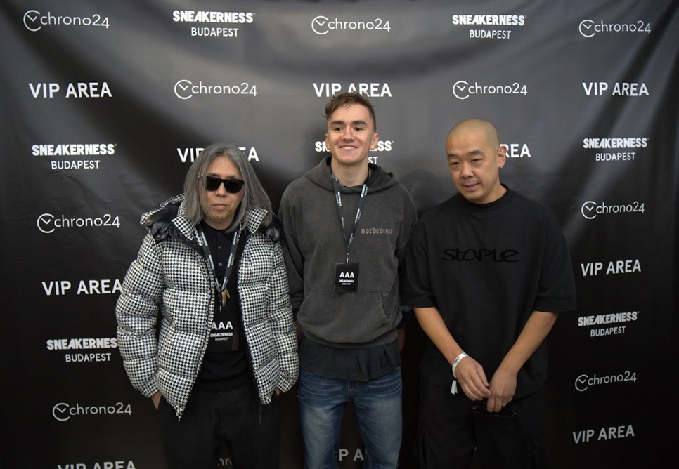 Igazi világsztárok Trunk Tamás társaságában 2023-as Sneakerness Budapest eseményen: Hiroshi Fijiwara és Jeff Staple