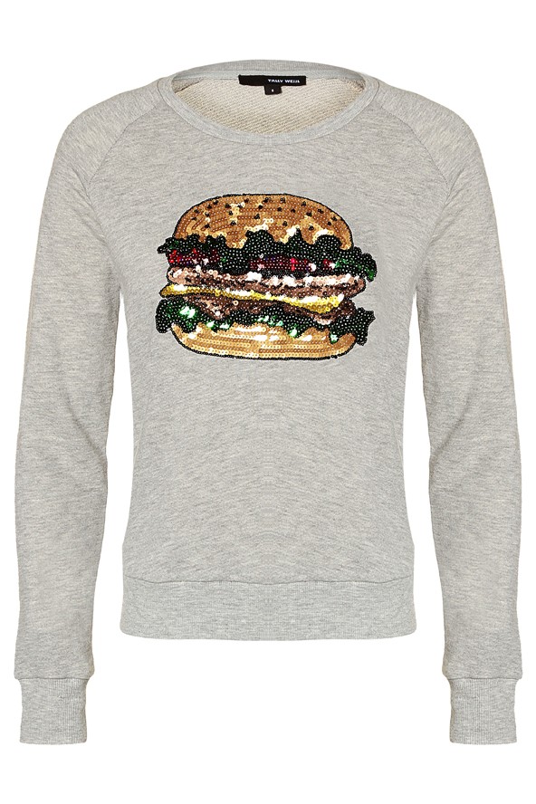 Hamburger mintás pulóver TALLY WEIJL 7595 Ft, GLAMOUR-napokon 6076 Ft