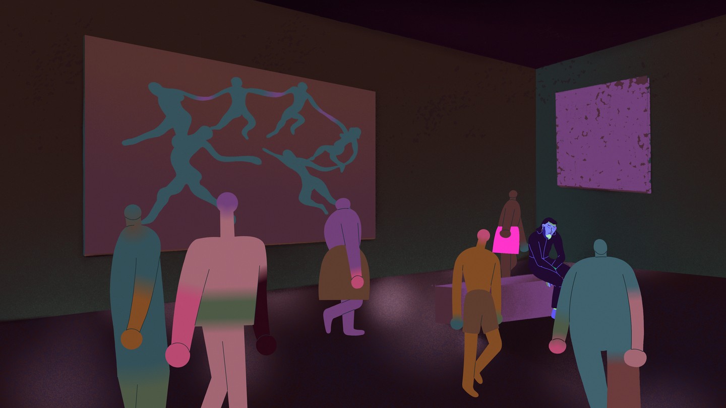 Jelenet a Wish You Were Ear című magyar animációs filmből, melyet Balogh Mirjana rendezett