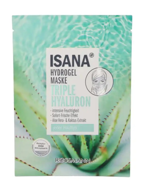 Triple Hyaluron Hydrogel arcmaszk ISANA 889 Ft, GLAMOUR-kuponnal, 20% kedvezménnyel 711,2 Ft a Rossmann üzleteiben és online 