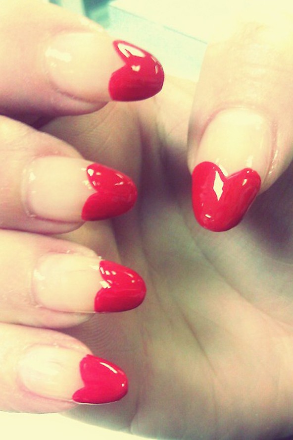 A legjobb szívecskés manikűrök