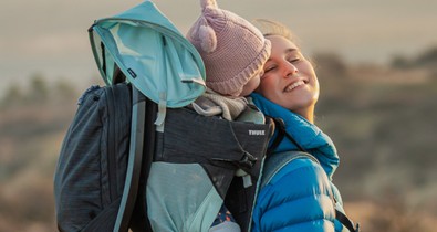 Játszótér helyett az Országos Kéktúrát járja kétéves kislányával