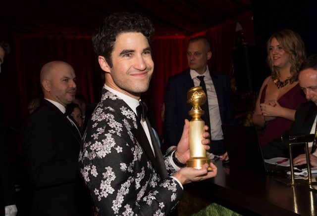 Darren Criss és jól megérdemelt Golden Globe szobra.