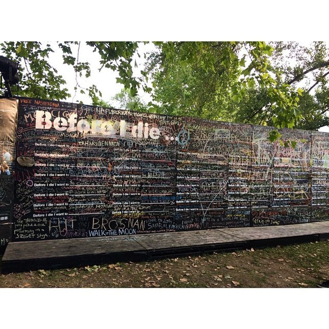 Írd fel a legnagyobb vágyad a Before I die... falra.