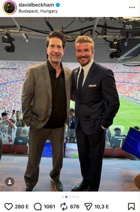 David Beckham és David Schwimmer együtt szurkoltak a Bajnokok Ligája döntőjében
