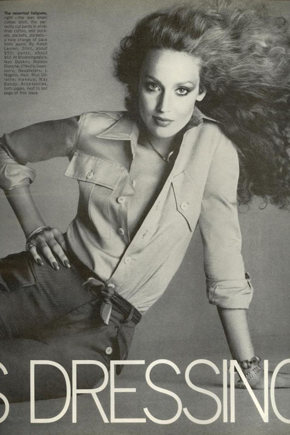 Ha már legendás fotósok, a 70-es évek közepén Richard Avedon kamerája előtt.