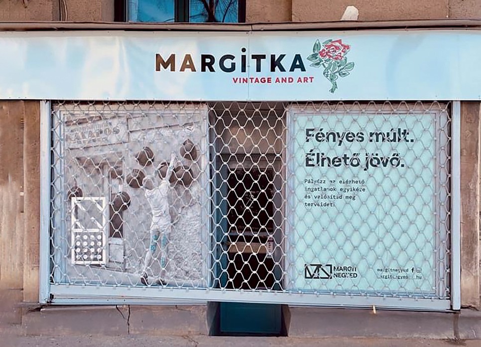 A Margitka nevű vintázsgaléria a Margit-negyed-projekt keretében valósult meg