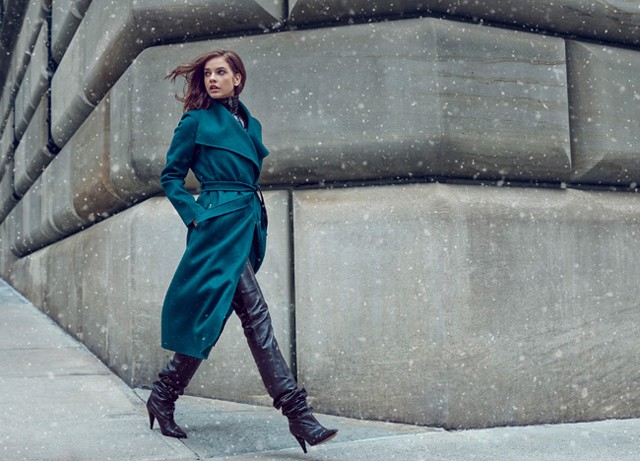 Palvin Barbi a Mackage hirdetésében