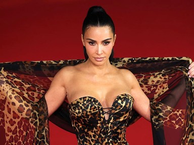 Kim Kardashian leopárdmintás ruhában keltett óriási feltűnést, azonnal ellopta a show-t a vörös szőnyegen