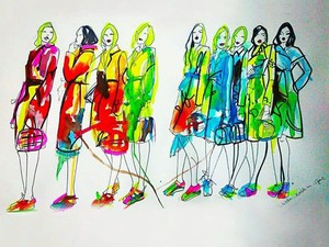 Divatillusztráció 1. - Gál Gabriella Krisztina