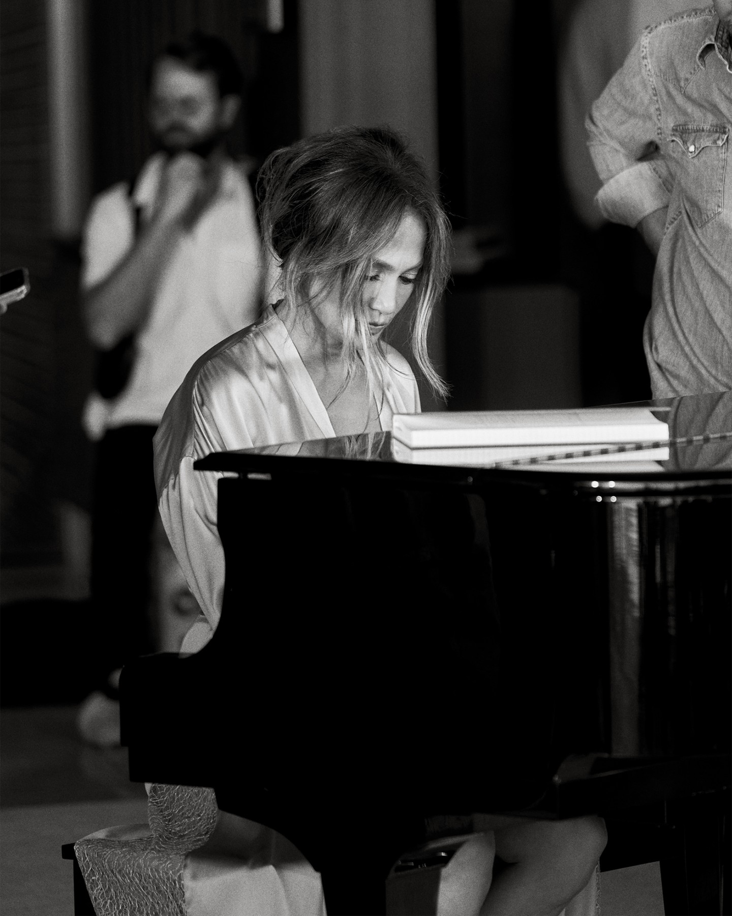 Jlo a reklámfilm forgatásán